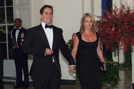 Mark Cuban and Tiffany Stewart arrive at a State Dinner.