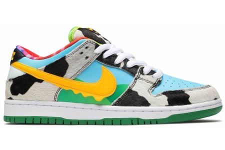 A pair of Nike x Ben & Jerry's Chunky Dunky sneakers