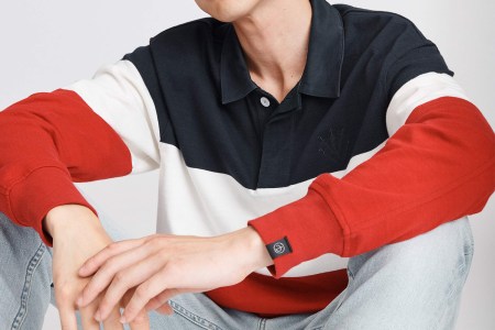 Rag & Bone color block long-sleeve rugby shirt