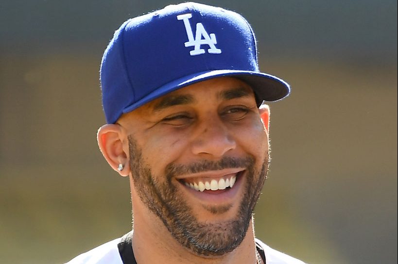 David Price of the Los Angeles Dodgers answers questions. (Jayne Kamin-Oncea/Getty)