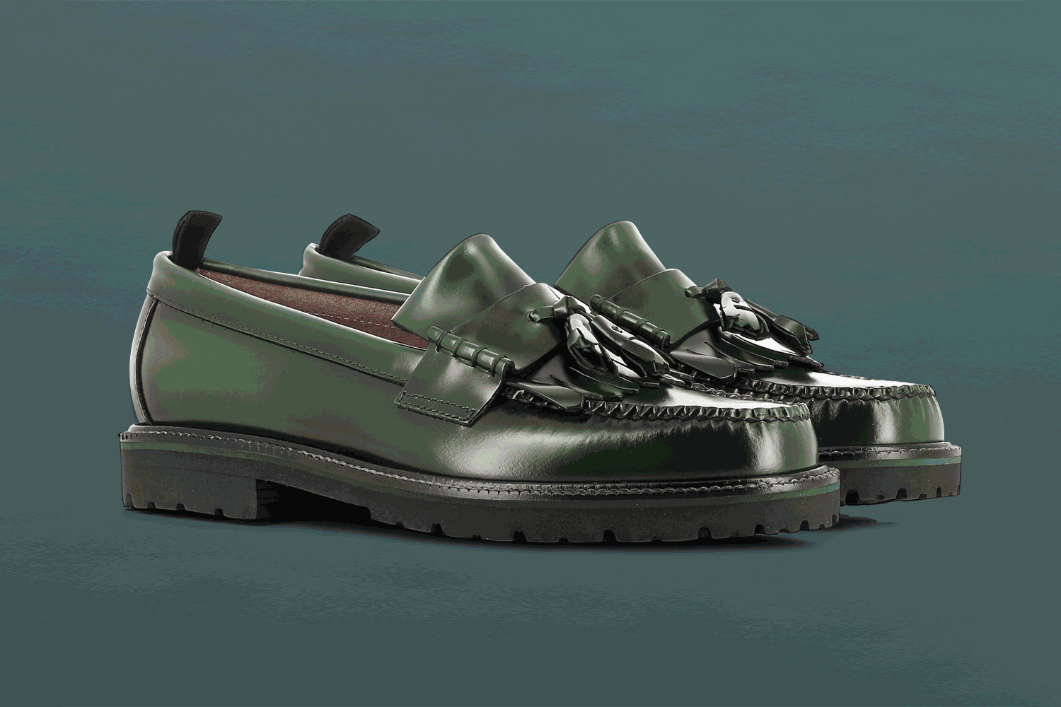 Punk meets Ivy Style with the new G.H. Bass x Fred Perry loafers. 