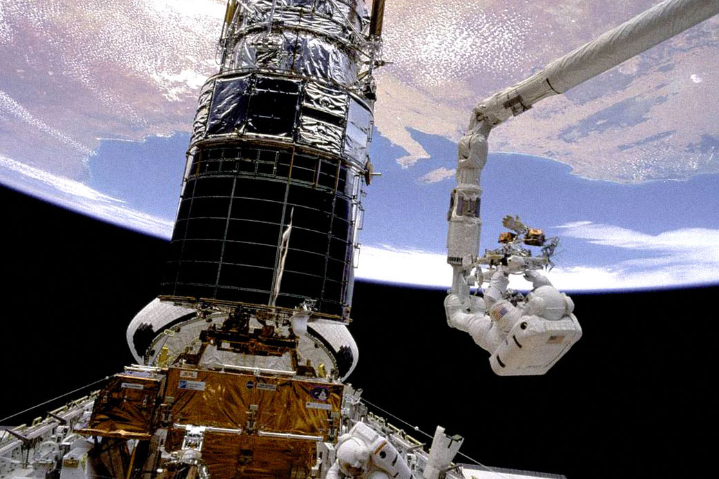 "I was doing spacewalks in zero gravity to repair the Hubble telescope."
