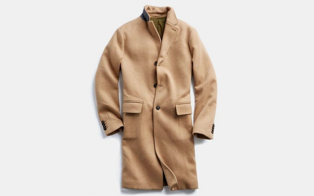 Todd Snyder Italian Wool Cashmere Camel Topcoat