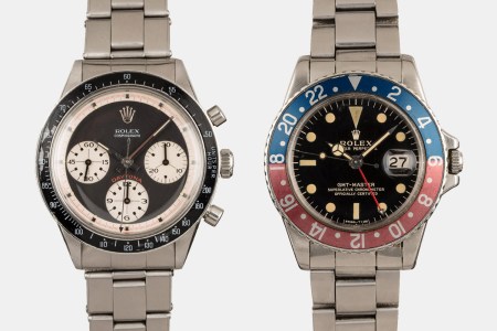 A Rolex Paul Newman Daytona and Pepsi Bezel GMT-Master watch