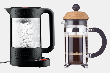 Bodum electric kettle and French press coffee maker