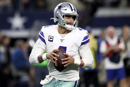 Quarterback Dak Prescott of the Dallas Cowboys at AT&T Stadium in 2019