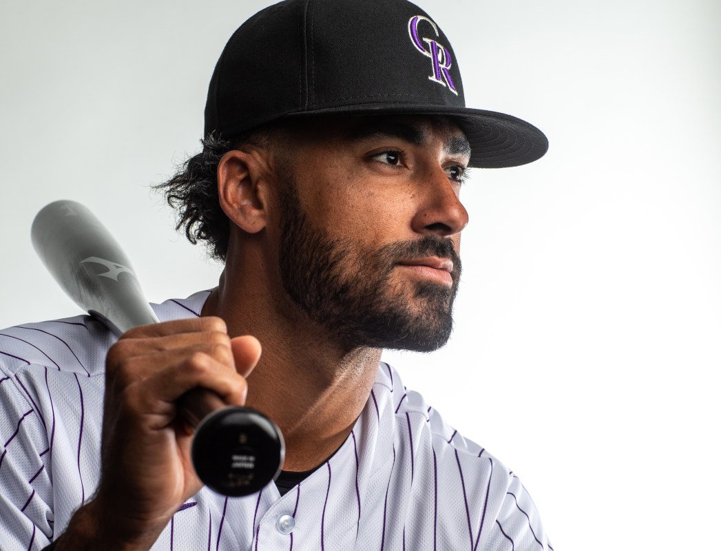 Ian Desmond of the Colorado Rockies poses for a portrait during Photo Day at the Colorado Rockies Spring Training Facility at Salt River Fields at Talking Stick on February 19, 2020 in Scottsdale, Arizona. (Photo by Rob Tringali/Getty Images)