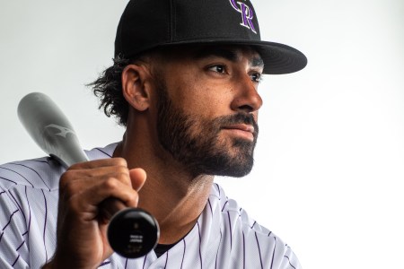 Ian Desmond of the Colorado Rockies poses for a portrait during Photo Day at the Colorado Rockies Spring Training Facility at Salt River Fields at Talking Stick on February 19, 2020 in Scottsdale, Arizona. (Photo by Rob Tringali/Getty Images)