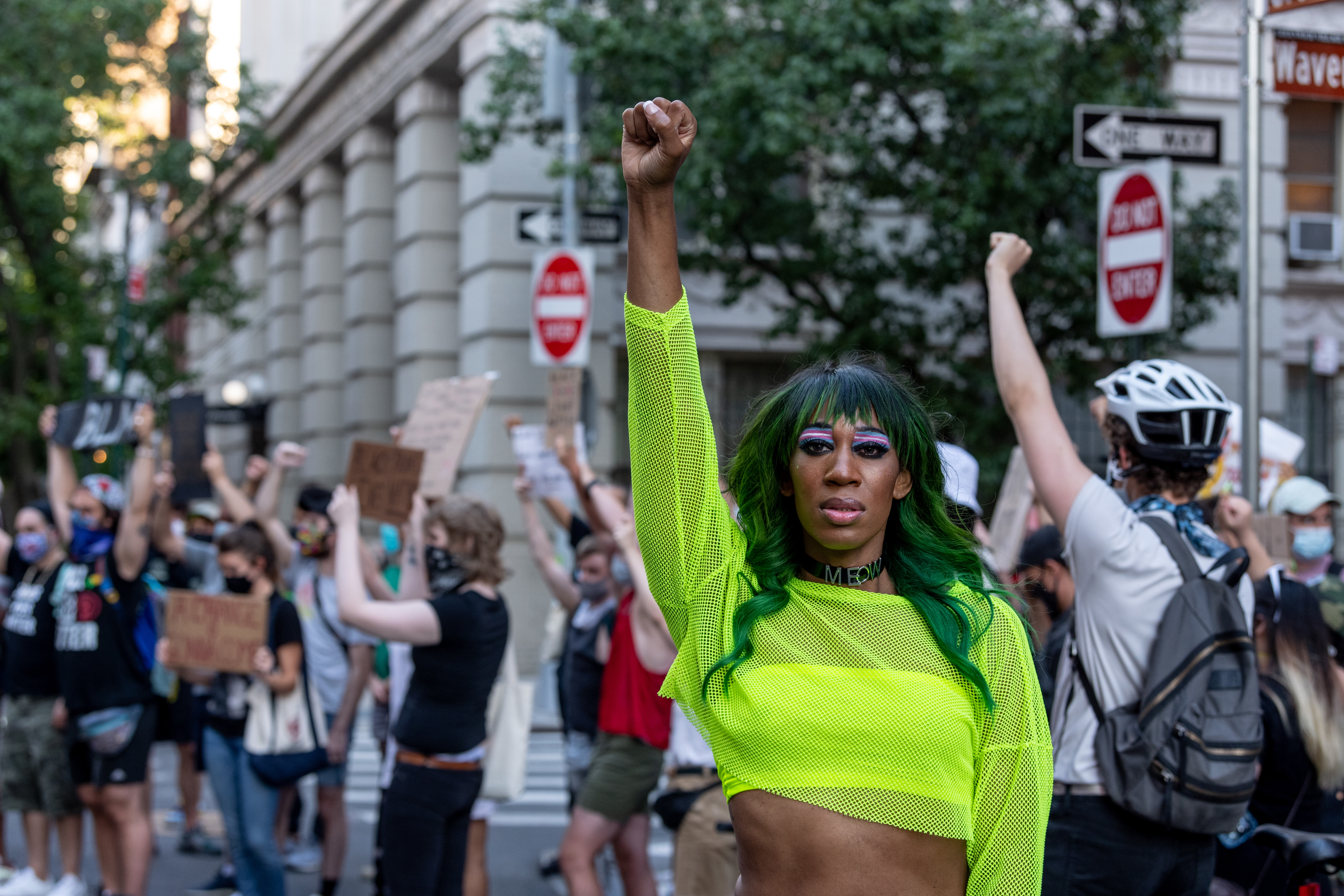 Черные трансгендеры. Трансгендеры парад. Шествие трансгендеров. Black Trans Lives matter.
