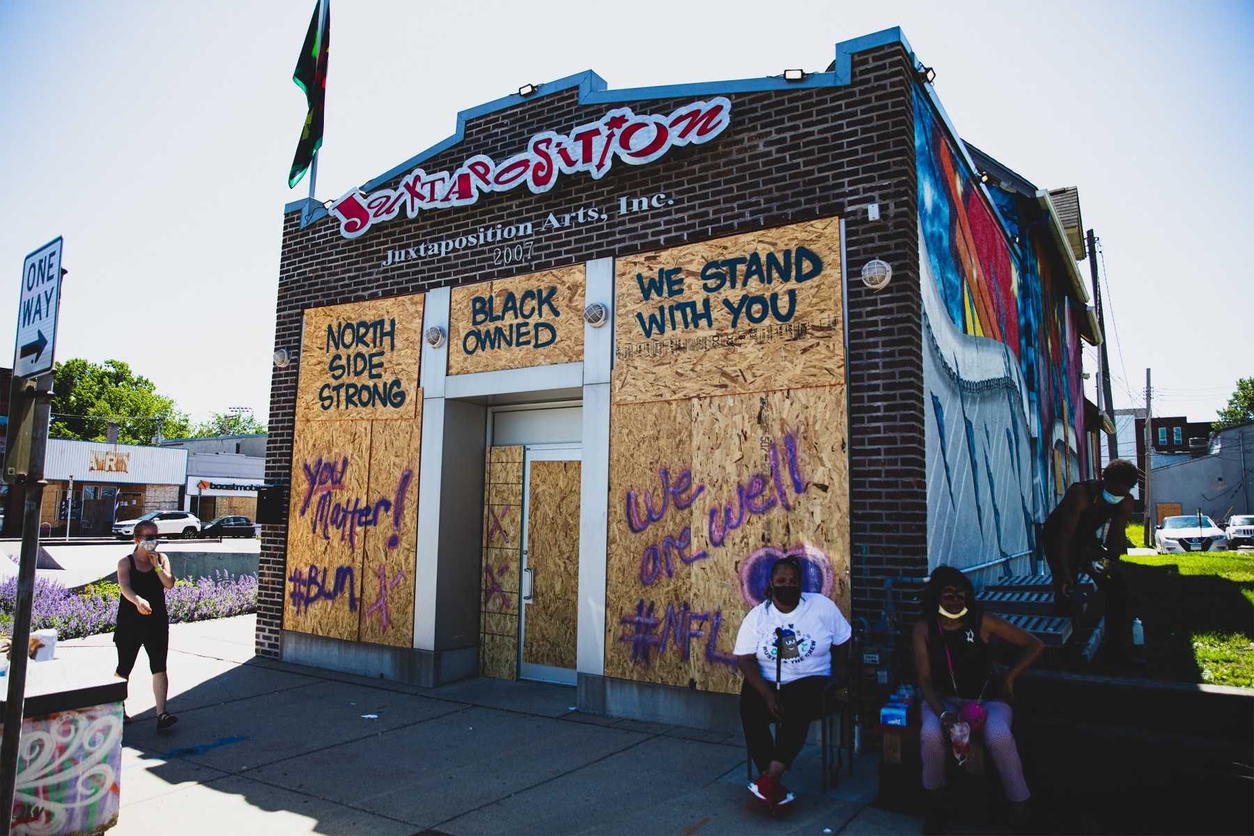 The art stretched from South to North Minneapolis, a predominantly Black neighborhood.