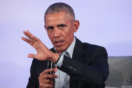 Former U.S. President Barack Obama speaks at the Obama Foundation Summit
