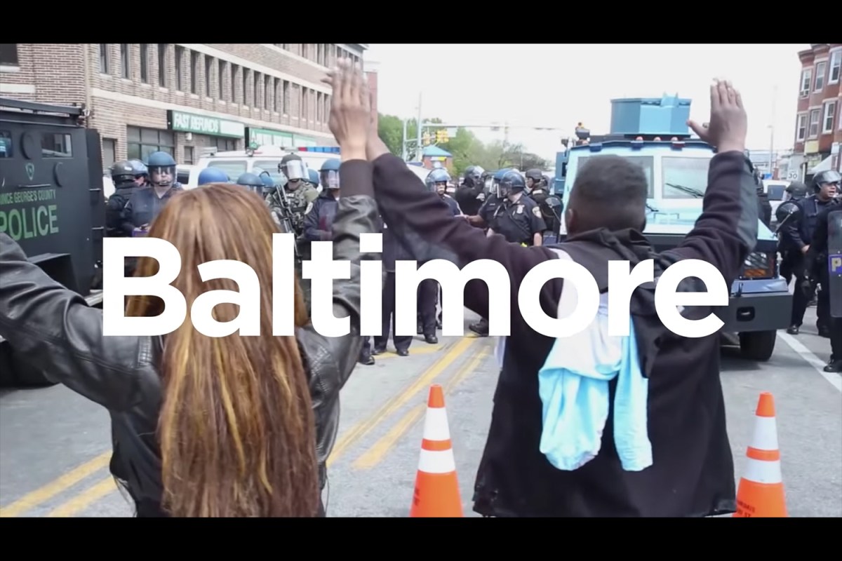 Still from Prince "Baltimore" lyric video