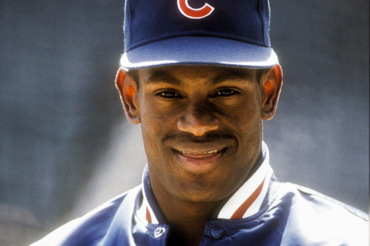 Sammy Sosa is seen in this portrait prior to the start of a Major League Baseball game circa 1993 at Wrigley Field in Chicago, Illinois. Sosa played for the Cubs 1992-2004. (Photo by Focus on Sport/Getty Images)