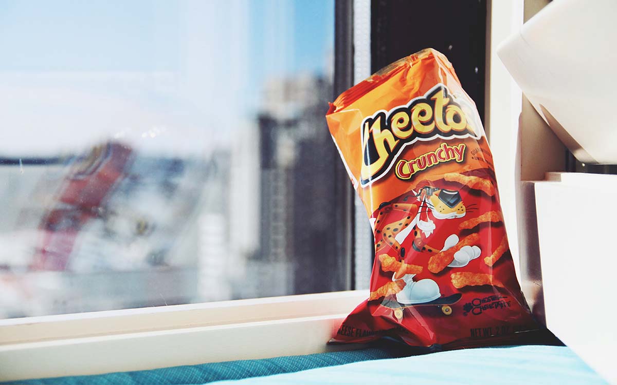 A bag of Cheetos