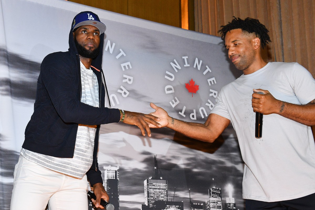 LeBron James and Maverick Carter attend the Uninterrupted Canada Launch in 2019