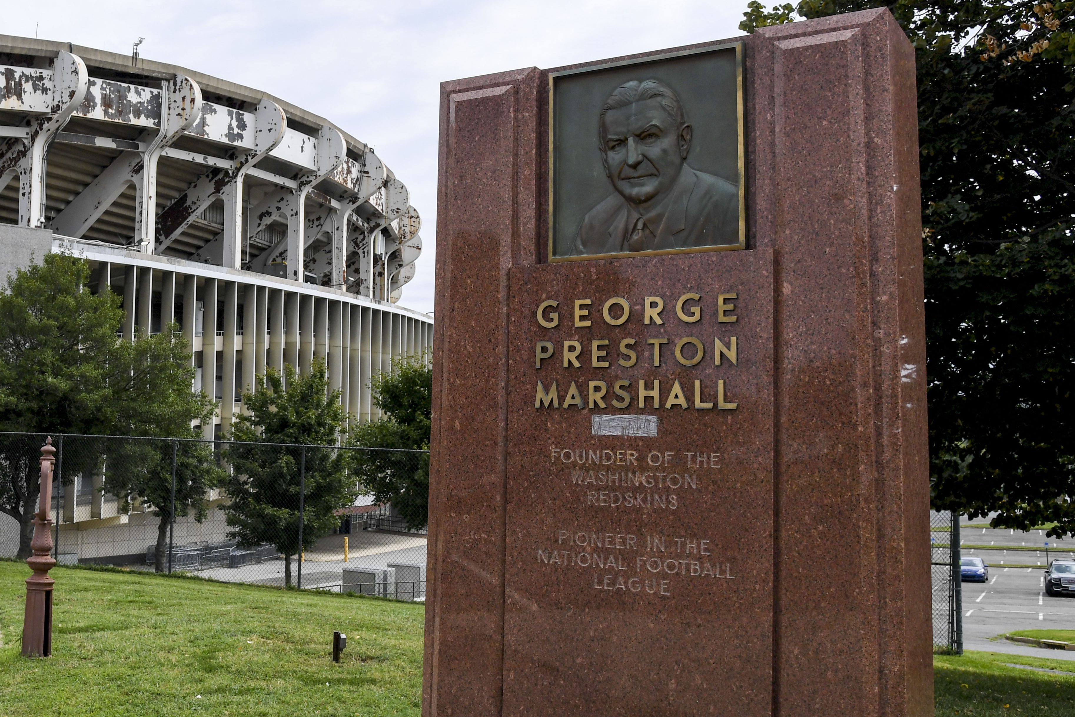 Former Redskins Owner's Monument Removed From RFK Stadium
