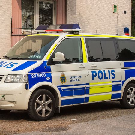 Swedish police van