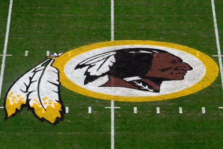 A general view of the Washington Redskins logo. (Patrick McDermott/Getty)