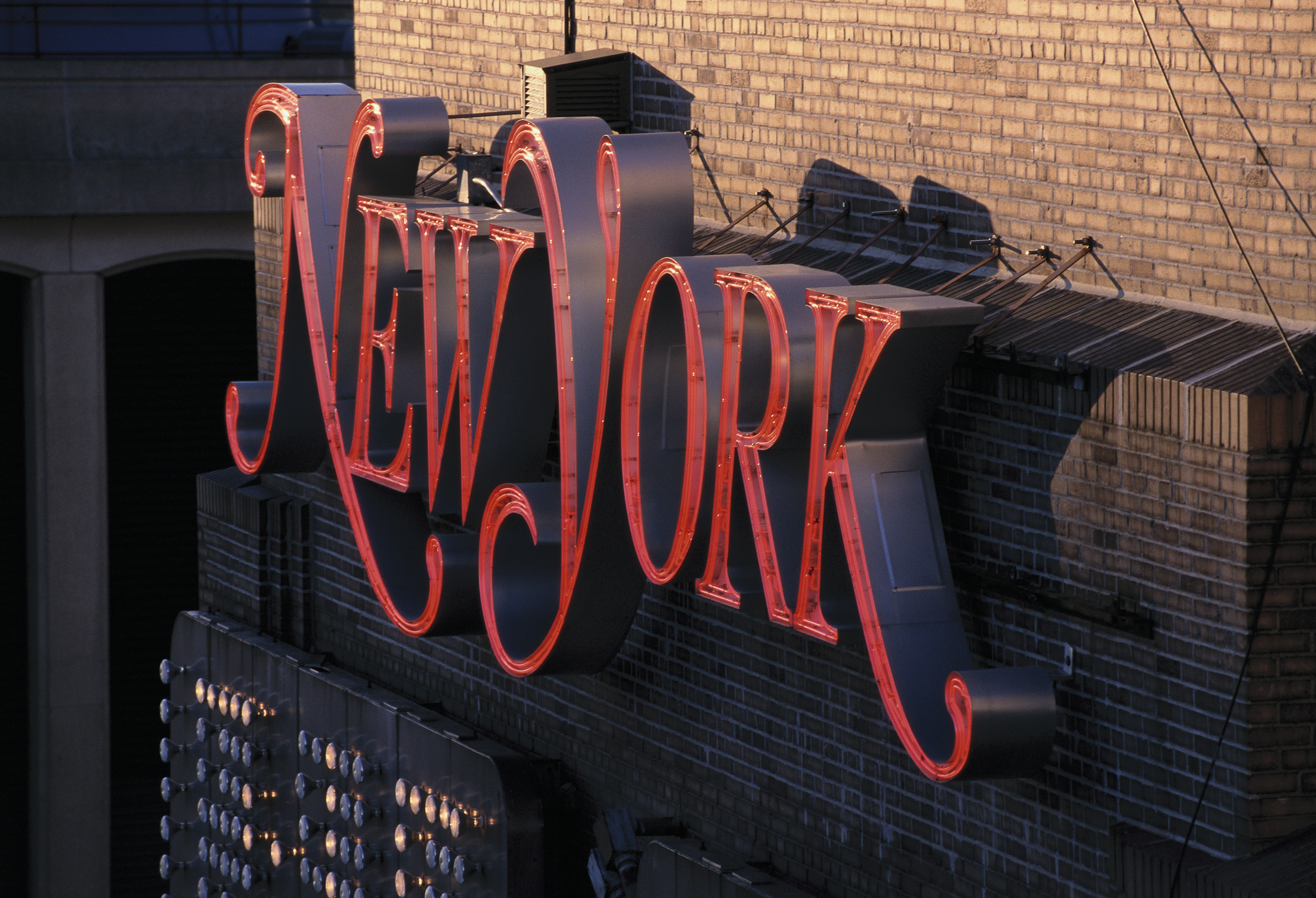 New York Magazine Logo on Building Exterior (Photo by James Leynse/Corbis via Getty Images)