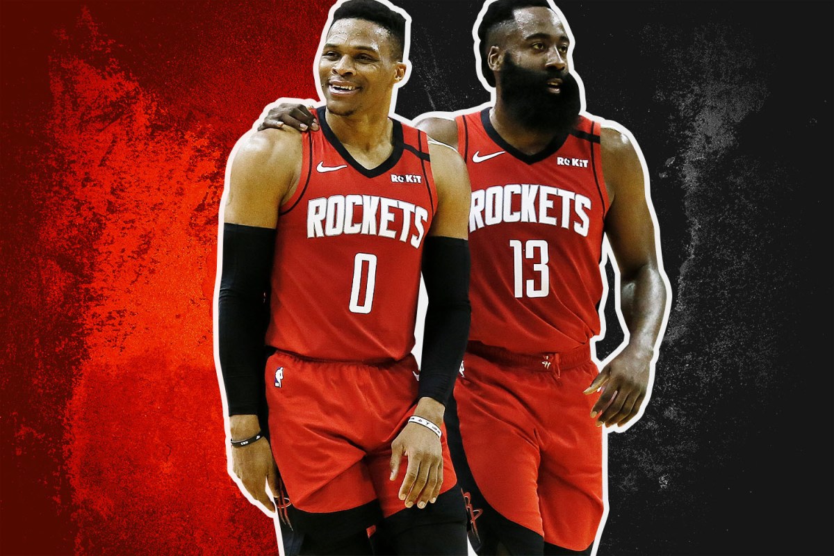 The Houston Rockets Russell Westbrook and James Harden, one of the NBA's most dynamic duos the league