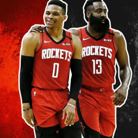 The Houston Rockets Russell Westbrook and James Harden, one of the NBA's most dynamic duos the league