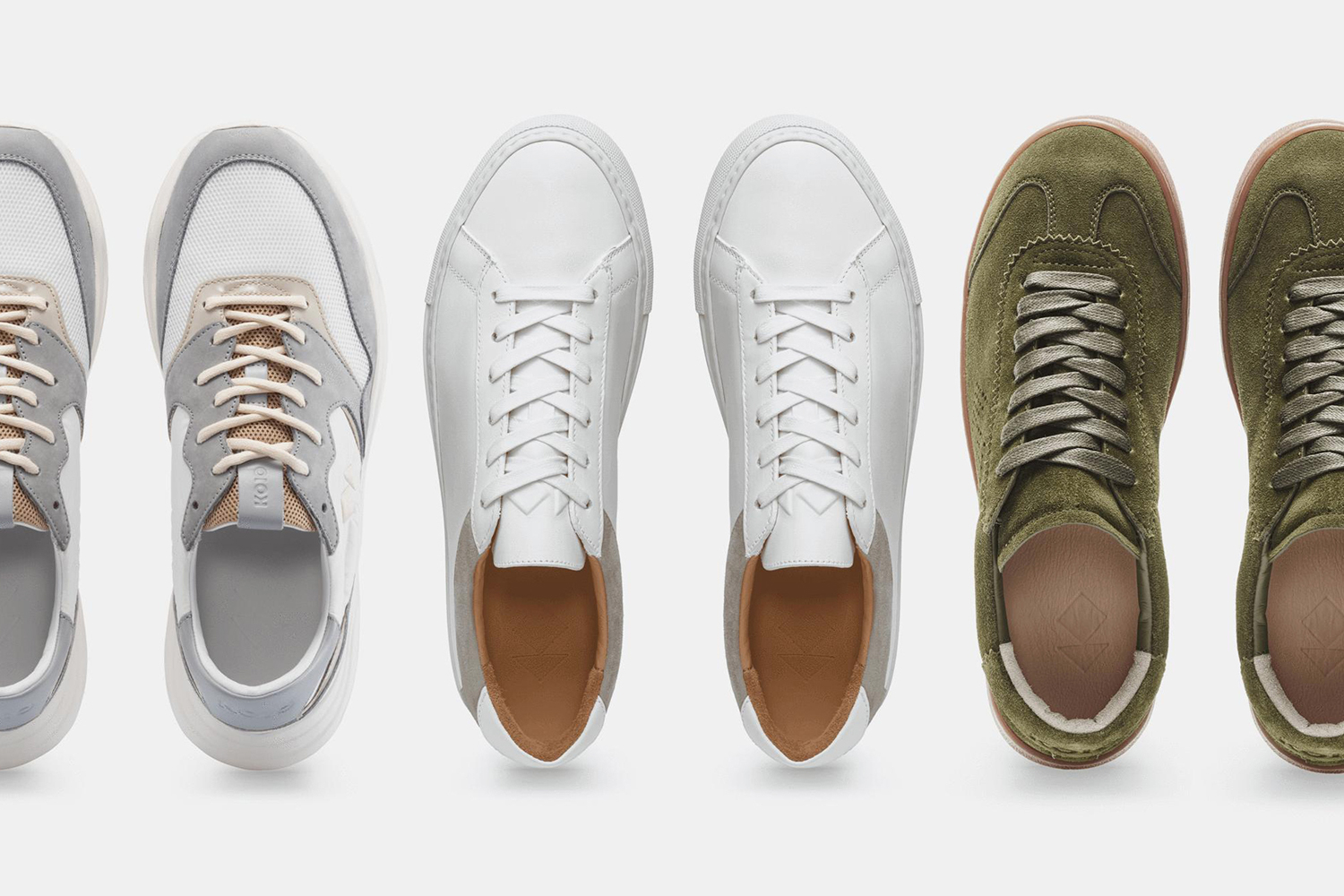 Koio men's sneakers on sale including the Avalanche, Capri and Tempo