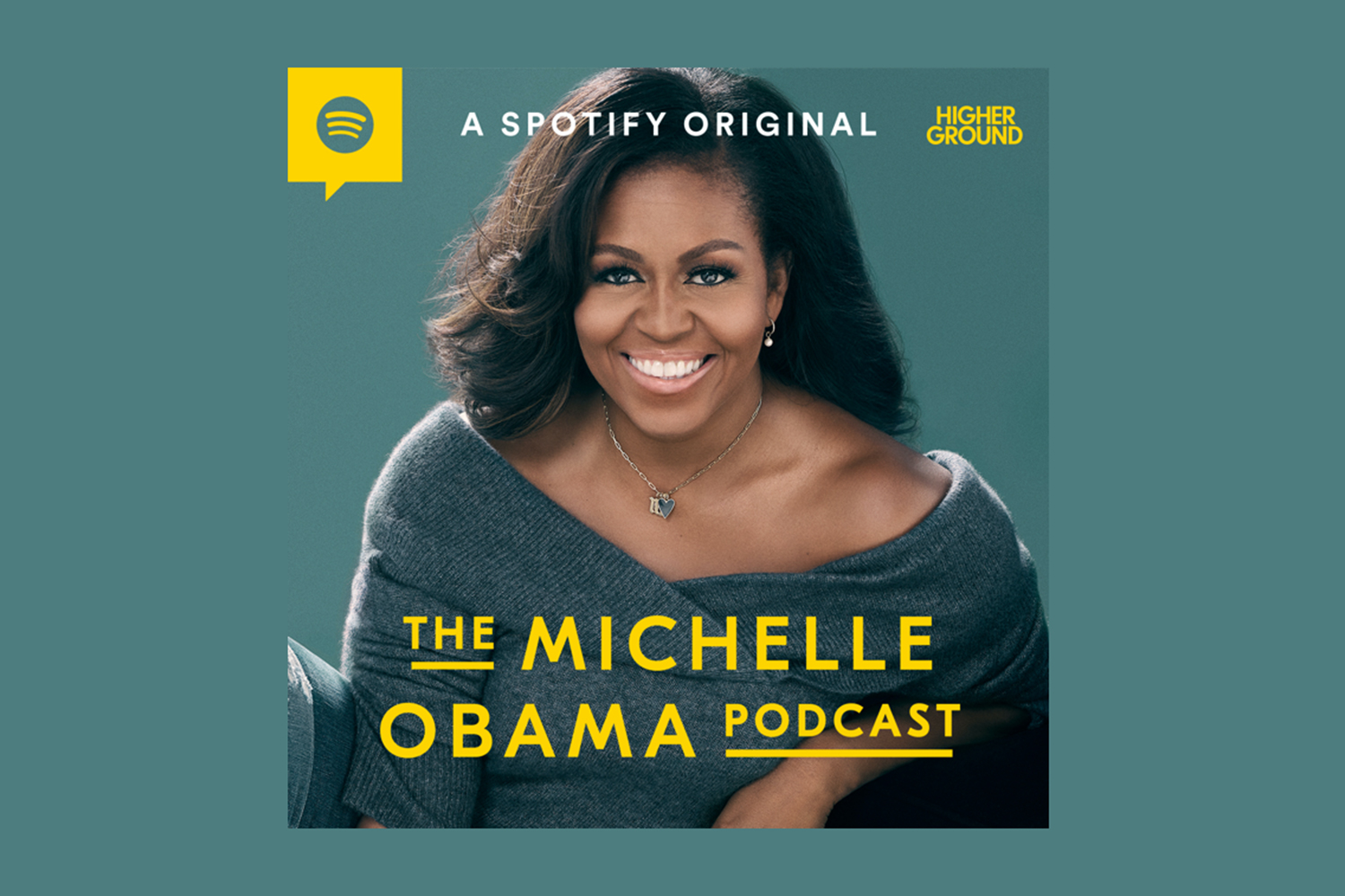 The Michelle Obama Podcast Spotify icon and logo