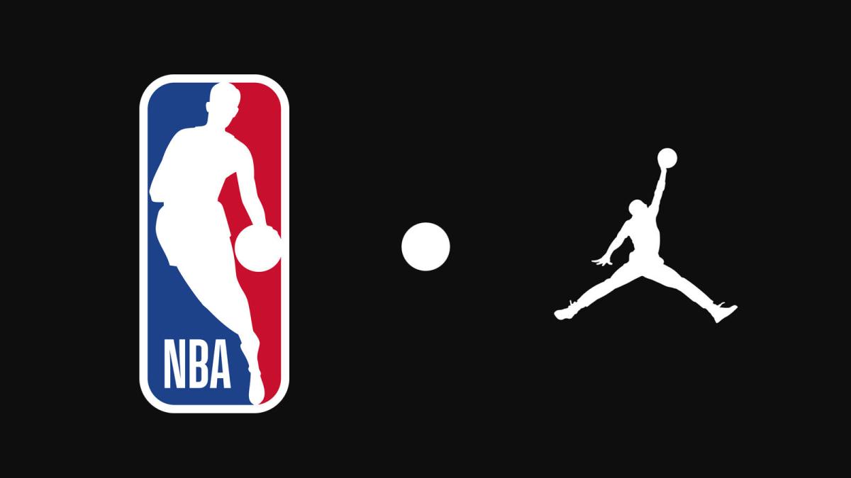 The Jumpman logo (right) will appear on select NBA jersey next season.