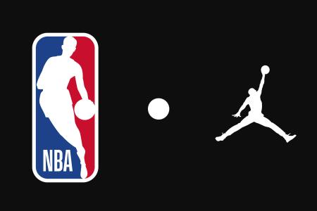 The Jumpman logo (right) will appear on select NBA jersey next season.