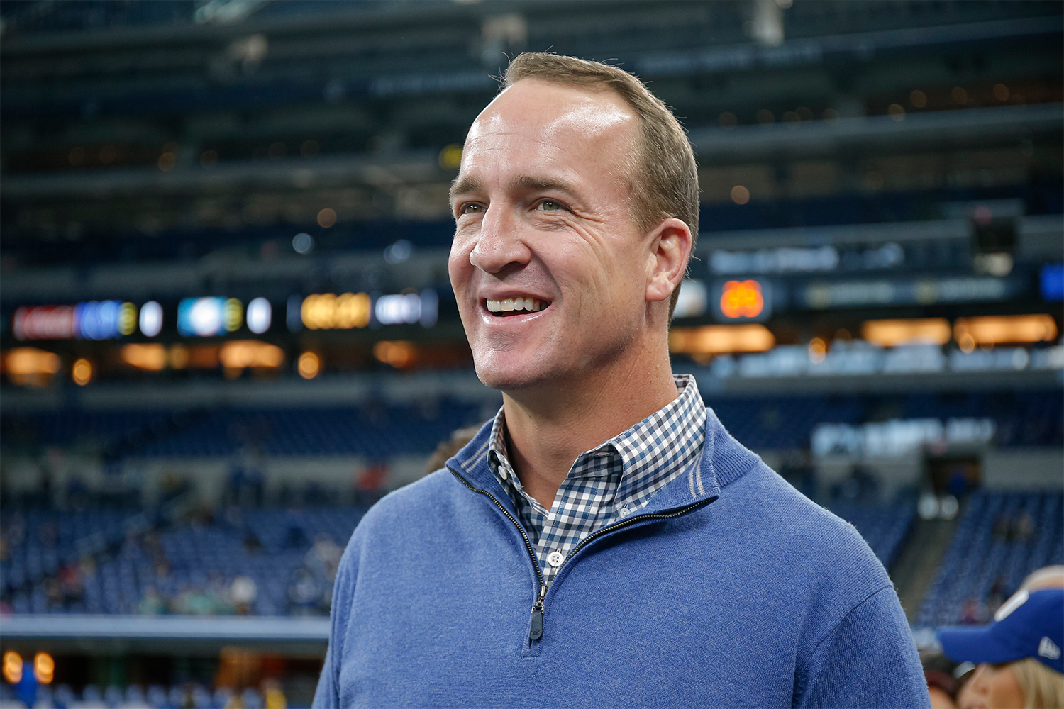 Peyton Manning before an Indianapolis Colts game in November 2019