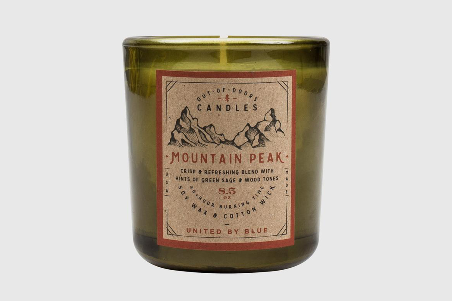United By Blue 8.5 oz. Mountain Peak Out-of-Doors Candle