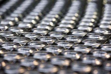 hundreds of beer cans