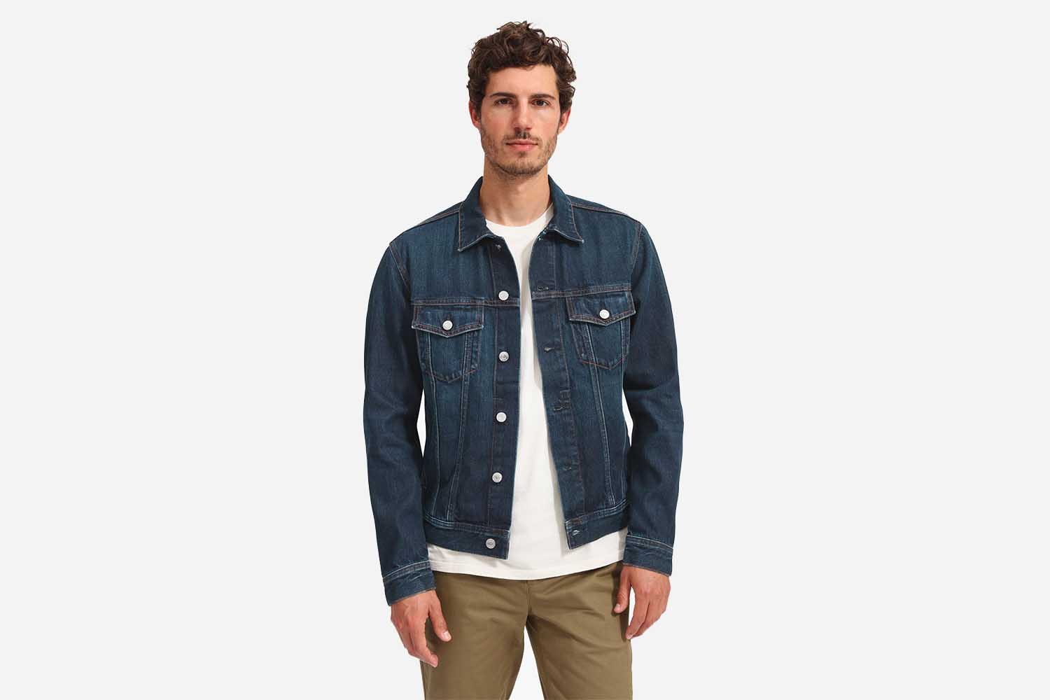 everlane black denim jacket