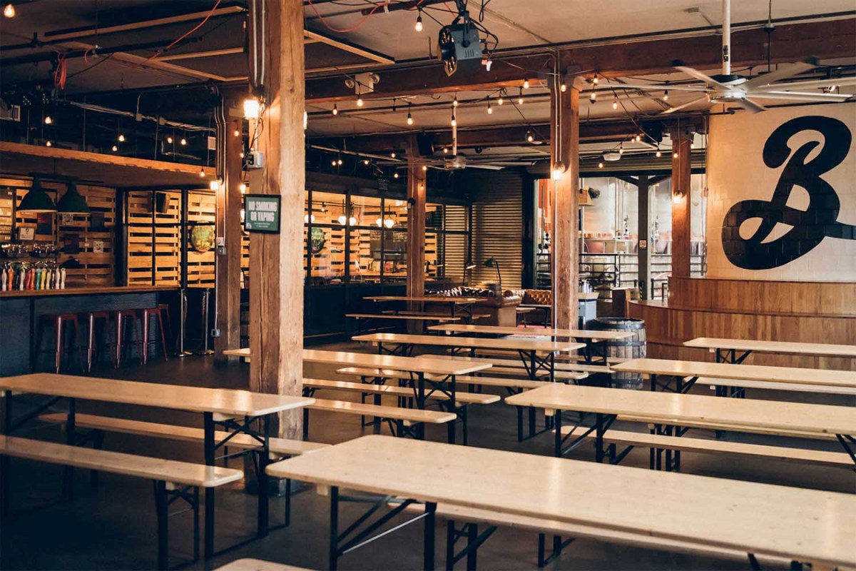 Brooklyn Brewery's storied taproom in Williamsburg has been closed since early March.