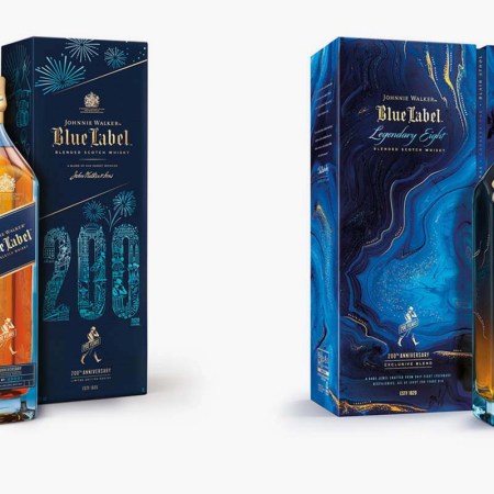 Johnnie Walker Blue Label 200th Anniversary Limited Edition Design and Blue Label Legendary Eight