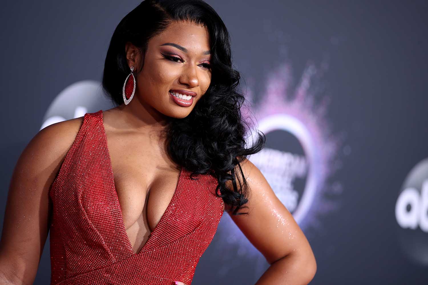 Megan Thee Stallion attends the 2019 American Music Awards at Microsoft Theater on November 24, 2019 in Los Angeles, California. 