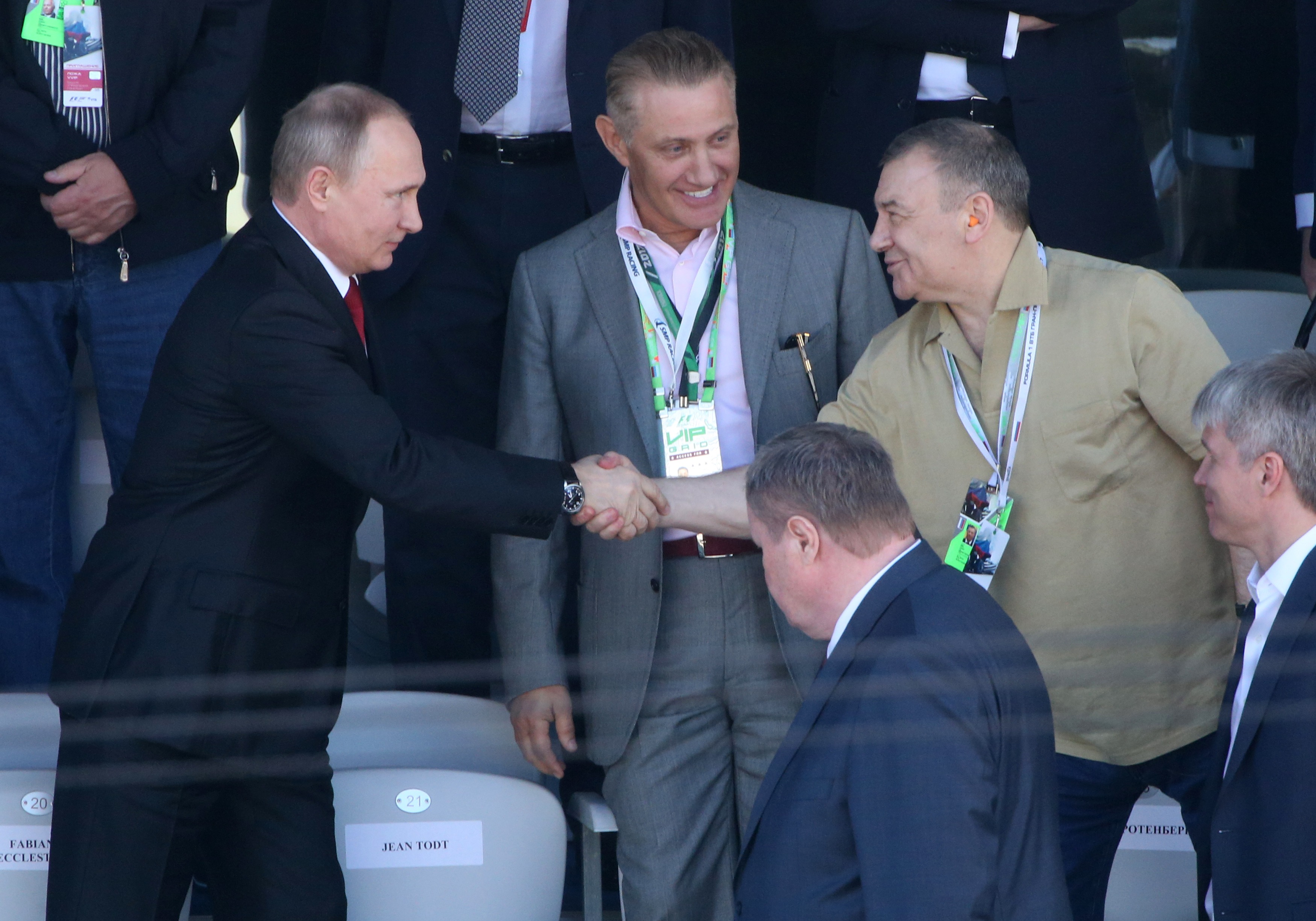 Rotenberg brothers with Vladimir Putin