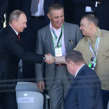 Rotenberg brothers with Vladimir Putin