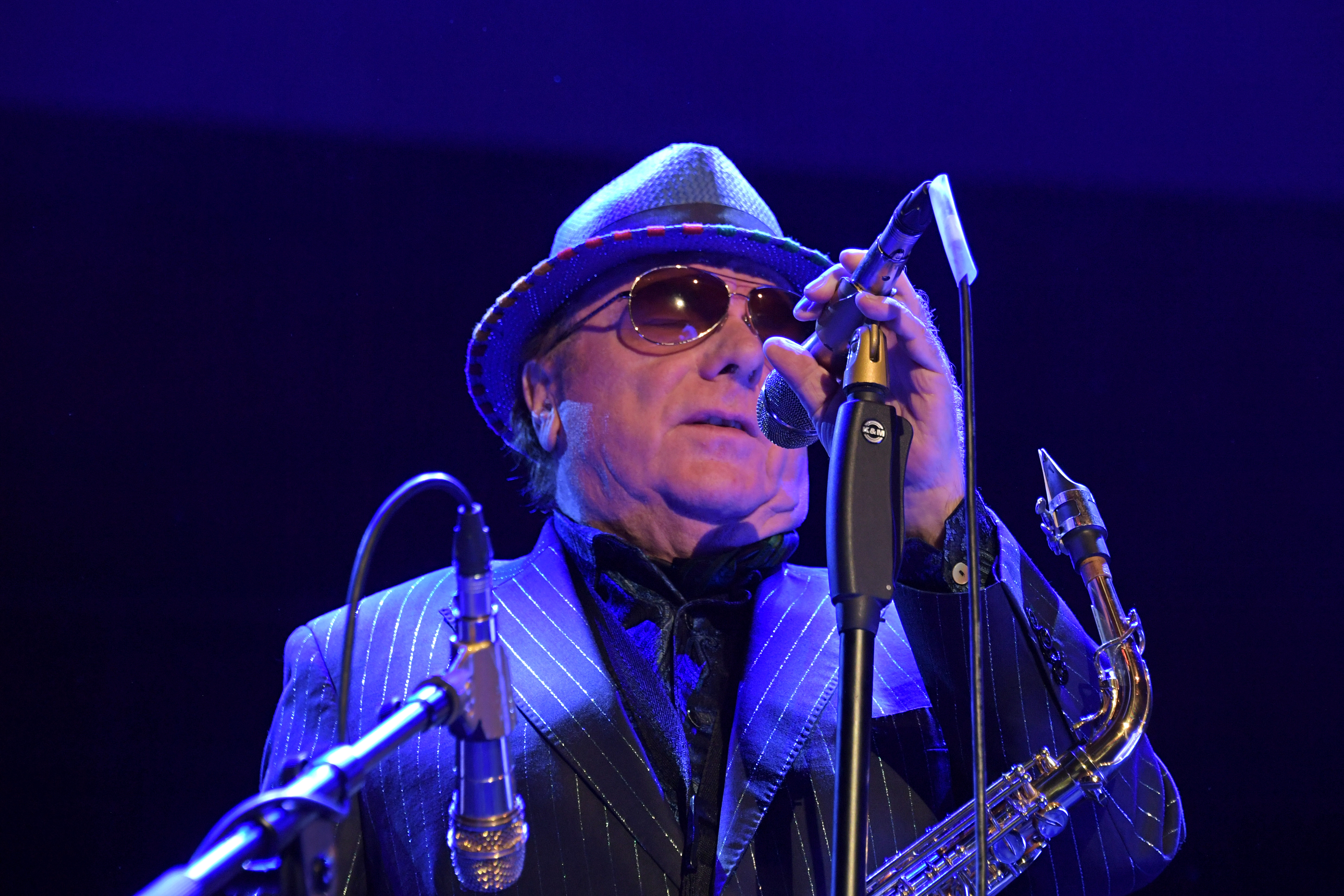 Van Morrison performs at "A Night At Ronnie Scotts: 60th Anniversary Gala" at the Royal Albert Hall on October 30, 2019 in London, England