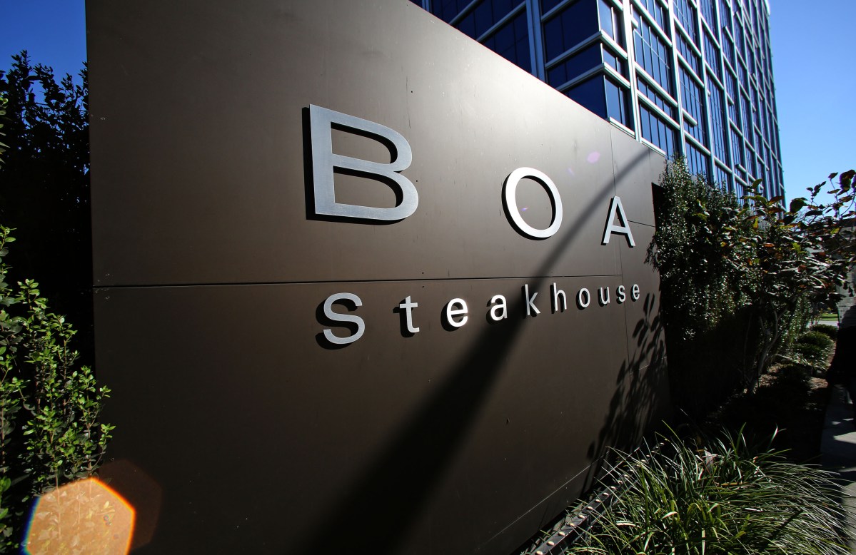 A view of Boa Steakhouse in West Hollywood on September 01, 2014 in Los Angeles, California. (Photo by FG/Bauer-Griffin/GC Images)