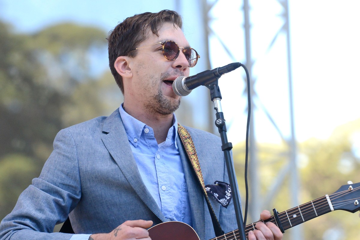 Singer Justin Townes Earle performs onstage during the Hardly Strictly Bluegrass music festival at Golden Gate Park on October 7, 2017 in San Francisco, California.  (Photo by Scott Dudelson/Getty Images)