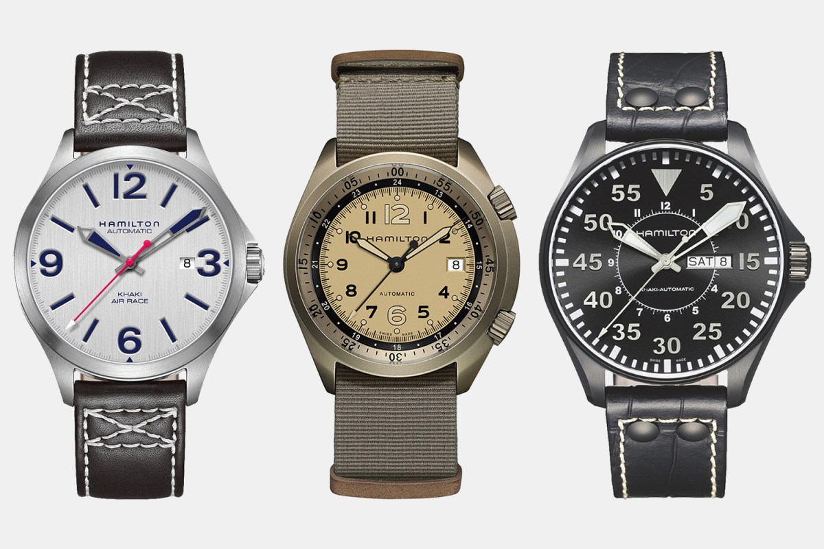 Hamilton Air Race Auto, Pilot Pioneer and Pilot Day Date aviation watches