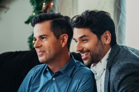 A gay couple in the Lifetime holiday movie "Twinkly All the Way"