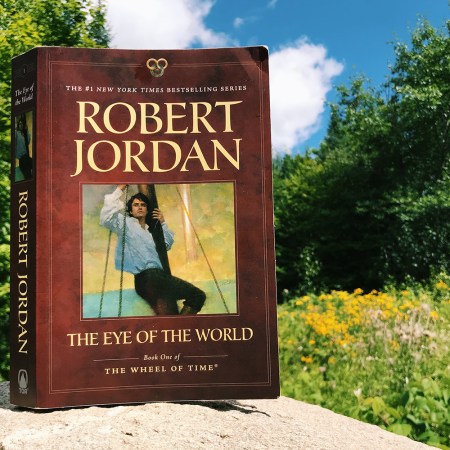 "The Eye of the World" book from "The Wheel of Time" fantasy series by Robert Jordan. A TV adaptation from Amazon and Sony will debut in November 2021.
