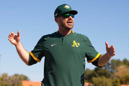 Ryan Christenson of the A's