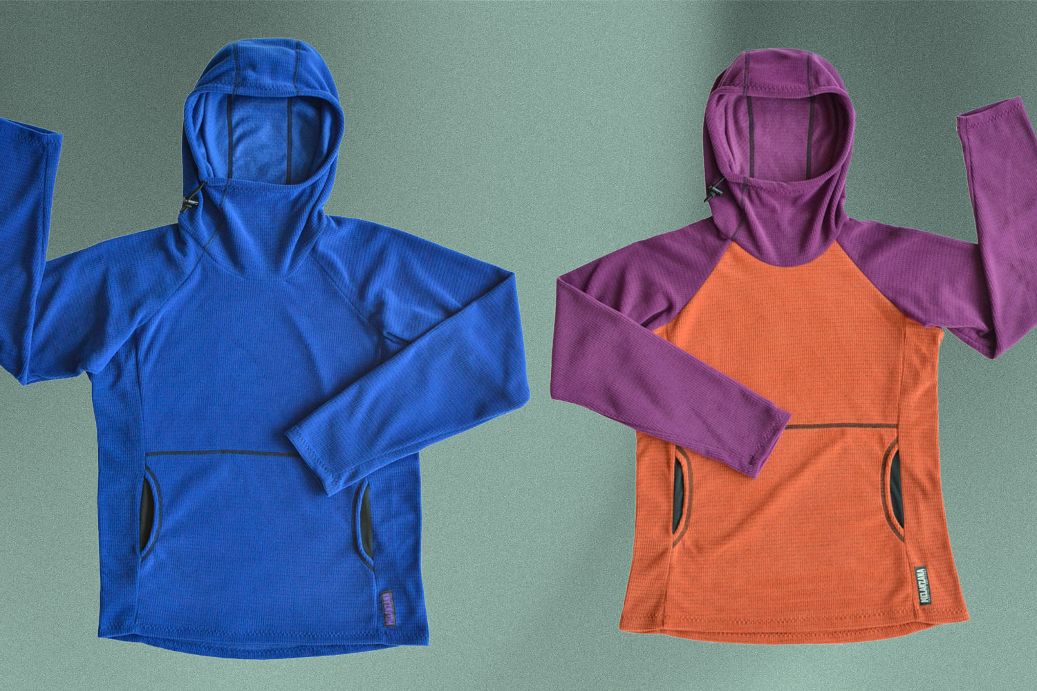 Two Melanzana Micro Grid Hoodies from Leadville, Colorado