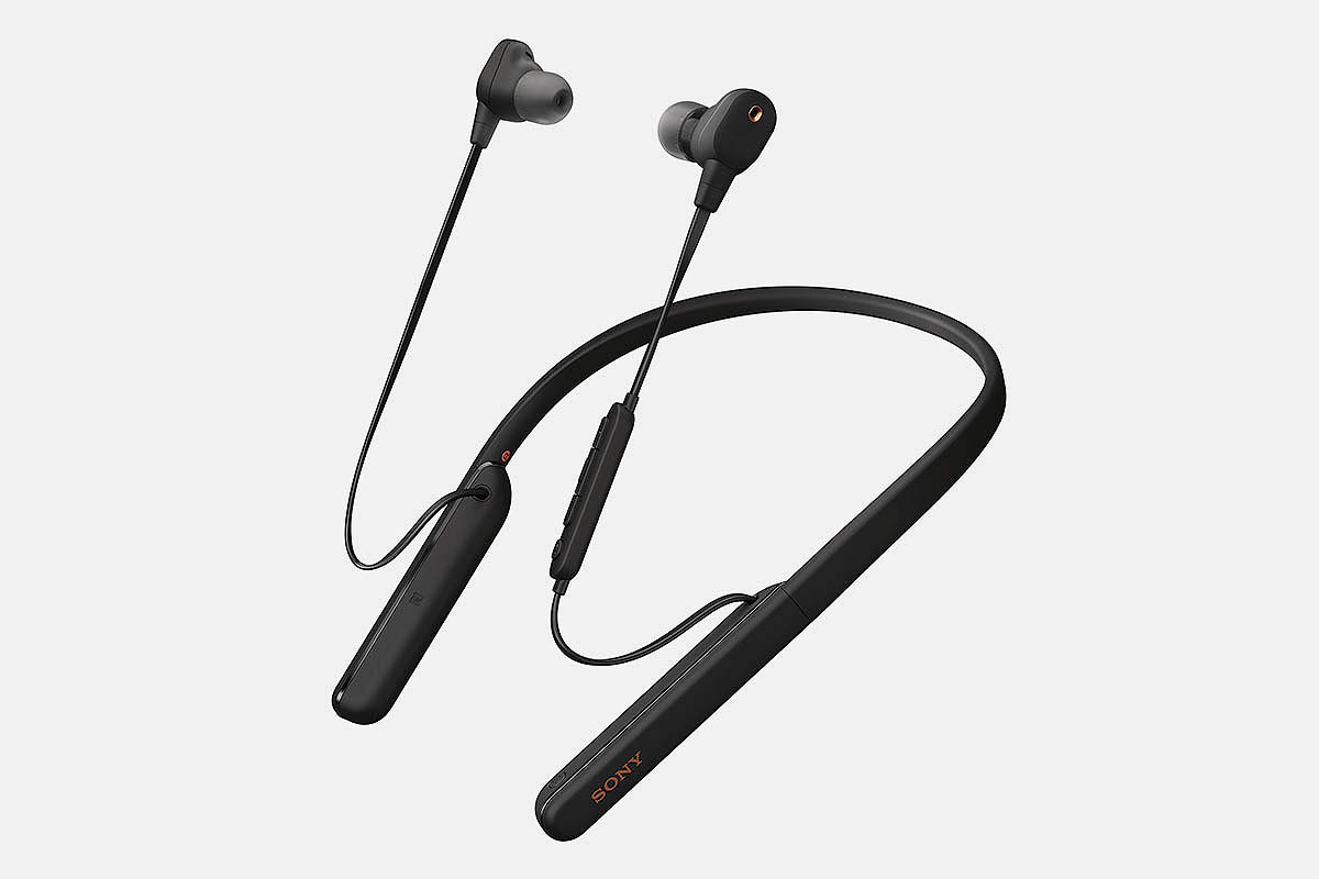 Sony WI-1000XM2 In-Ear Noise Cancelling Neckband Black Headphones (2020)