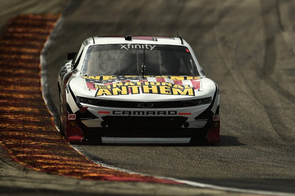 Kyle Weatherman drives the #47 "Stand For The Flag" Chevrolet during the NASCAR Xfinity Series