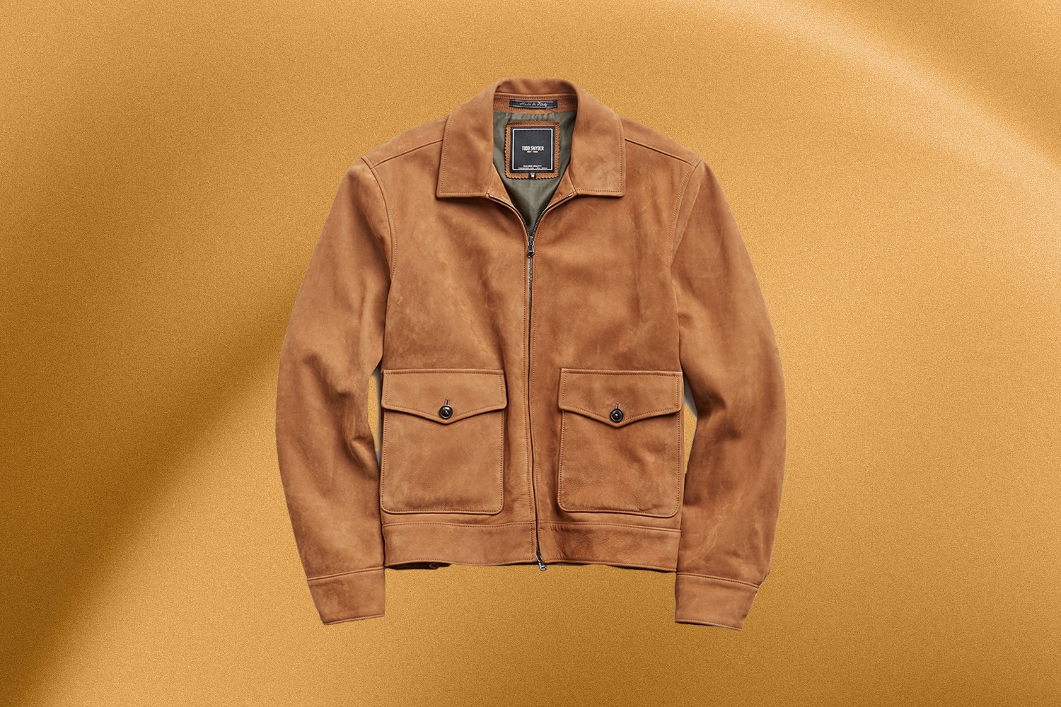 Todd Snyder men's Italian Leather Aviator jacket