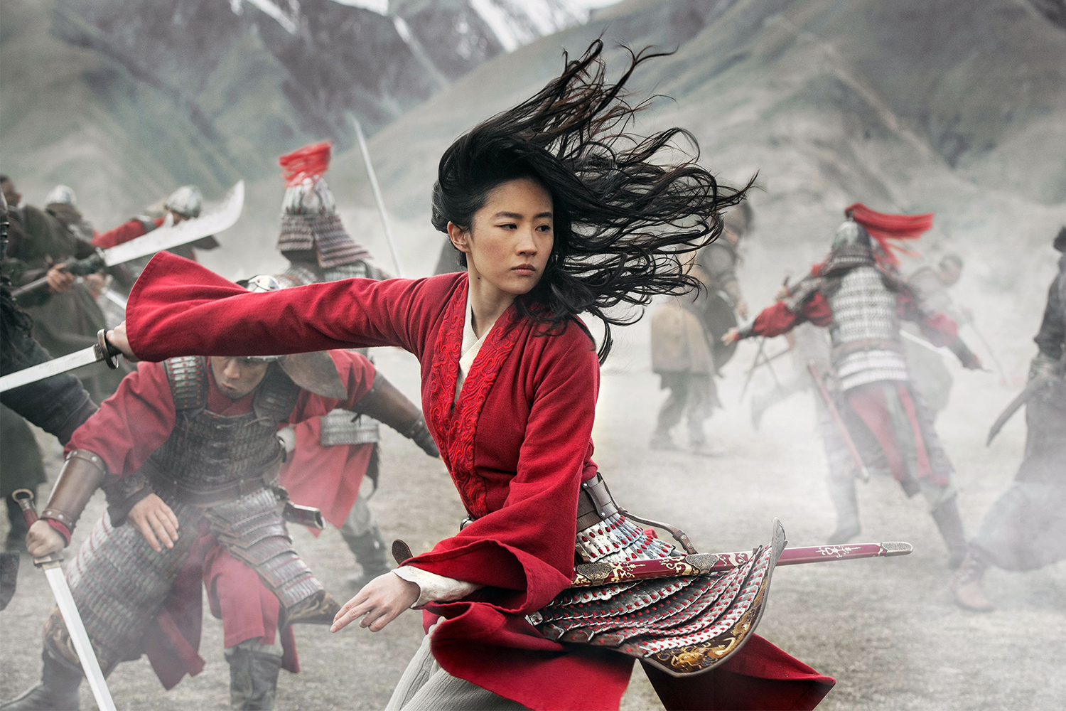 Liu Yifei as Mulan in Disney's remake of the animated movie